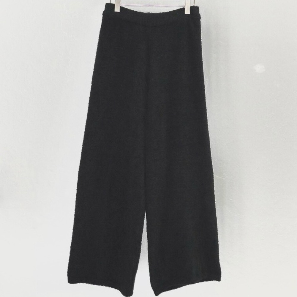 Natural Life Black Wide-Leg Lounge Pants – Size M, Cozy Knit